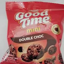 Jual BISKUIT COKLAT COOKIES GOOD TIME MINI DOUBLE CHOC SATUAN 18 GRAM ...