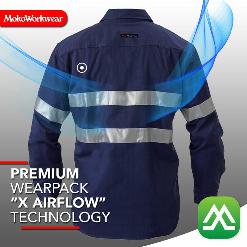 Jual Pakaian Wearpack Safety Teknisi Baju Wearpack Kerja Kapal Tambang Mokoworkwear Navy L