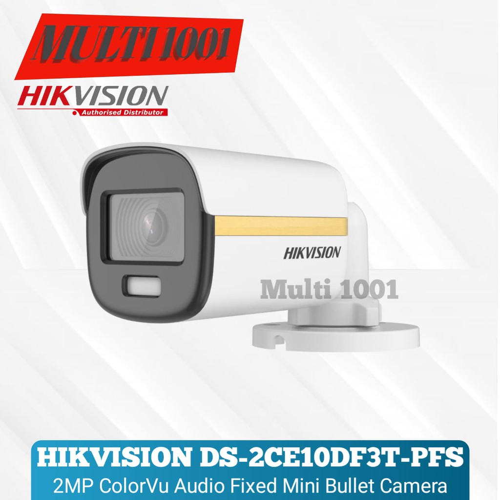 Jual Hikvision Ds 2ce10df3t Pfs 2mp Colorvu Audio Fixed Mini Bullet