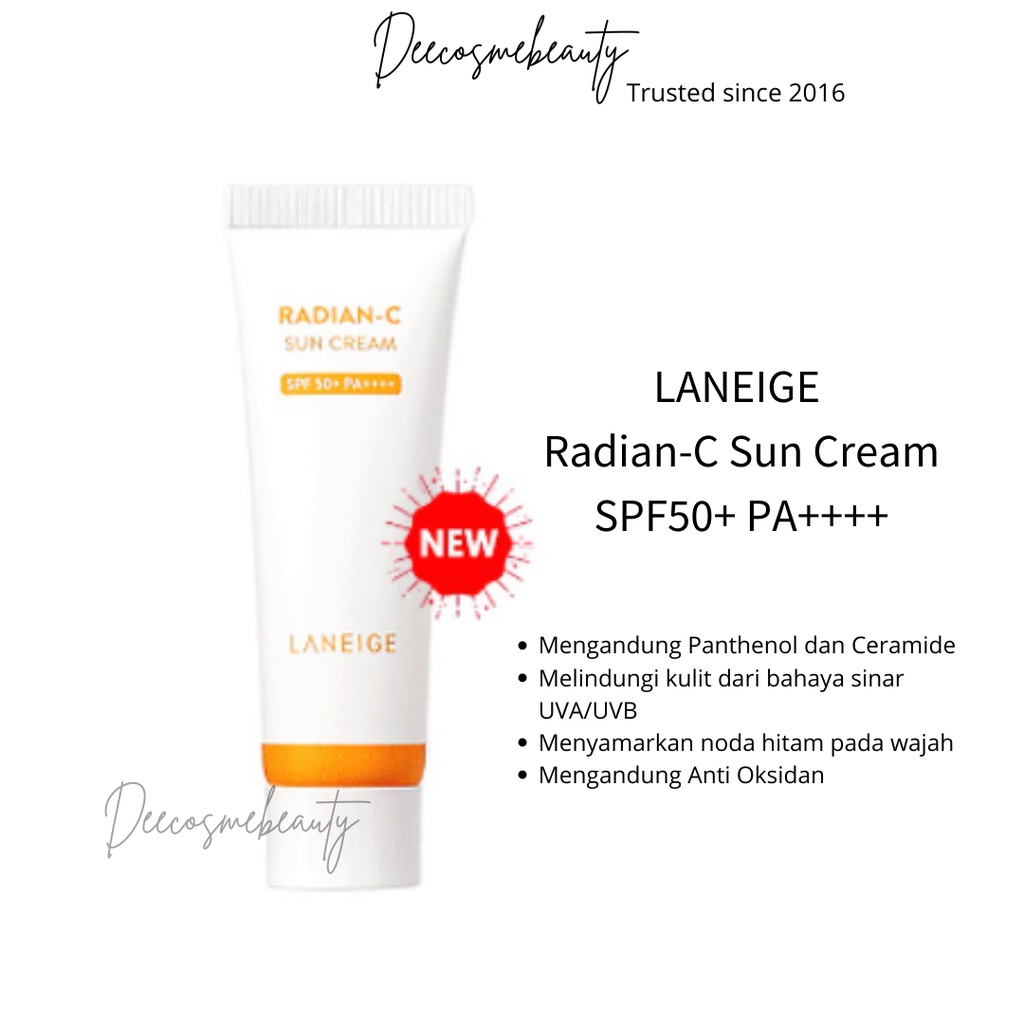 Jual NEW Laneige RadianC Sun Cream SPF50+ PA++++ 50ml / Sunscreen