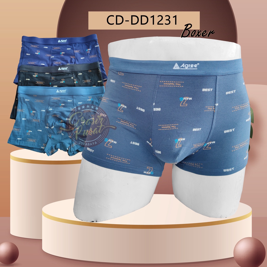 Jual Celana Dalam Pria Boxer Agree Premium Original CD DD1231 | Shopee ...