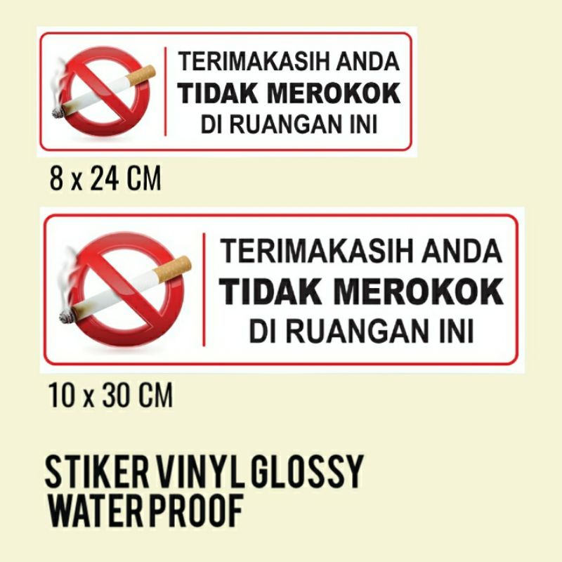 Jual STIKER VINYL DILARANG MEROKOK | Shopee Indonesia