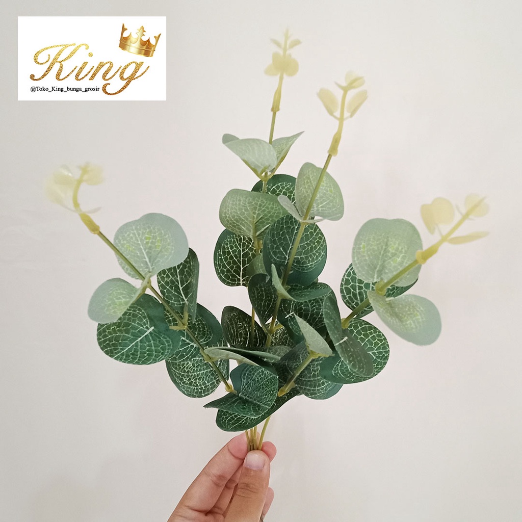 Jual Artificial Leaf Baby Eucalyptus Tanaman Daun Palsu Plastik Imitasi ...