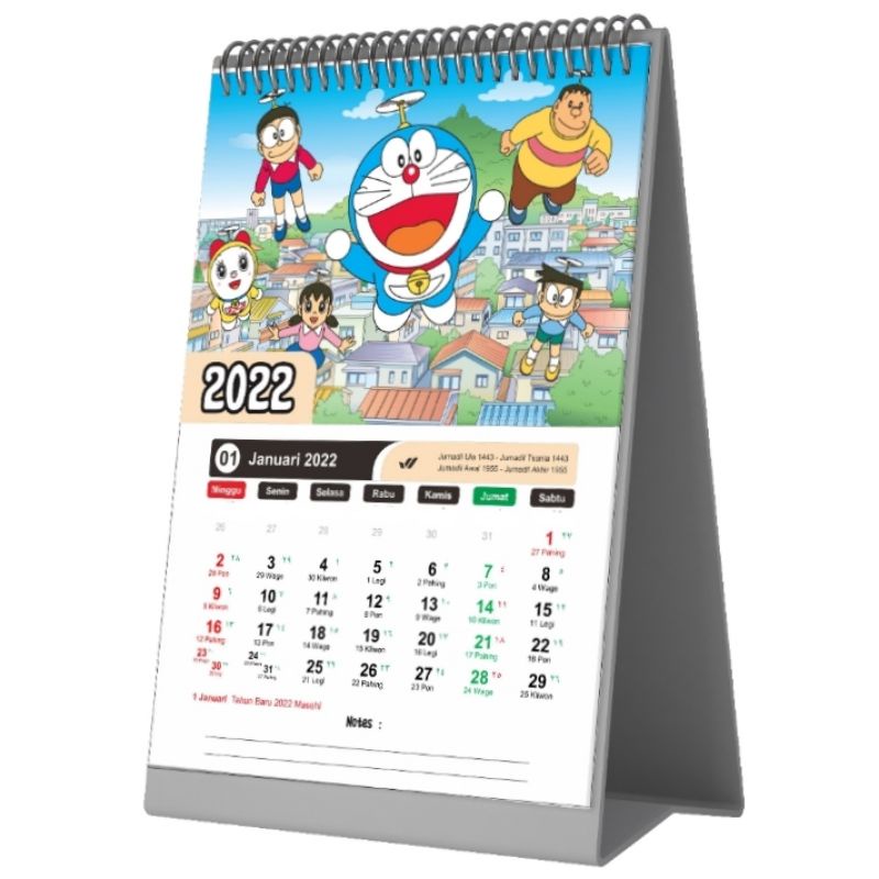 Jual Kalender Duduk / Kalender Meja Kartun 2022 | Shopee Indonesia