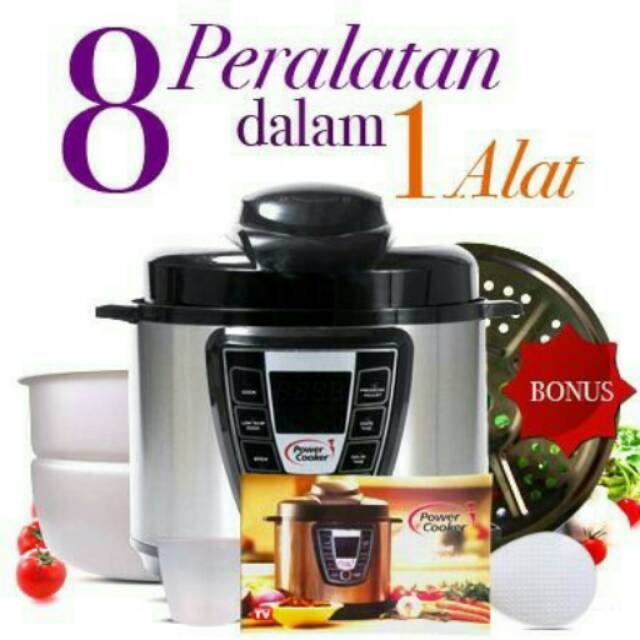 Jual POWER COOKER ( panci,presto,kukus,wajan,kaldu,rebus,uap dan rice ...