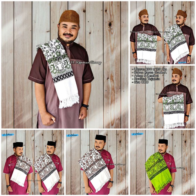 Jual Sorban Rida motiv batik / sorban ar-rida / sorban solo motif batik ...