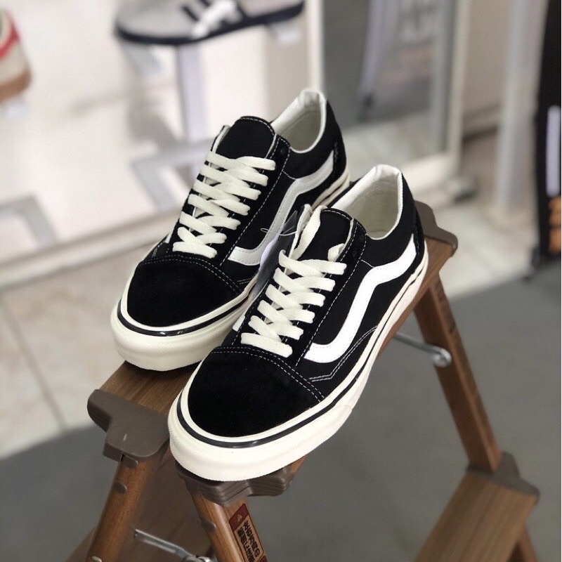 Jual Vans Oldskool Dx Anaheim Factory Black Style 36 Black White Import ...