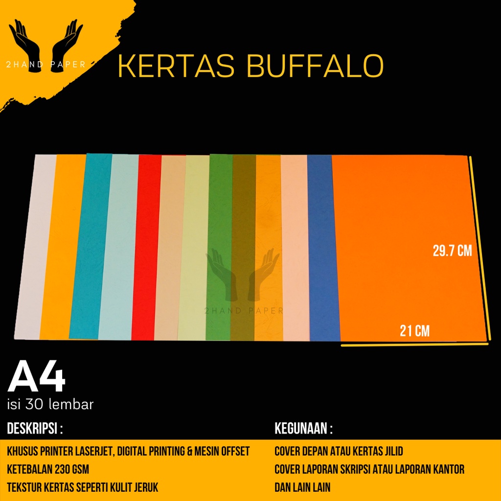 Jual Kertas Buffalo A4 Isi 30 Lembar Kertas Cover Buffalo A4 Kertas