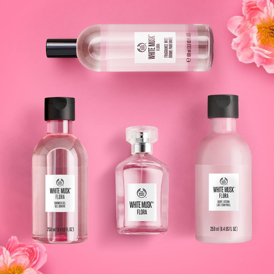 Jual ORIGINAL The Body Shop All Varian White Musk Flora Body