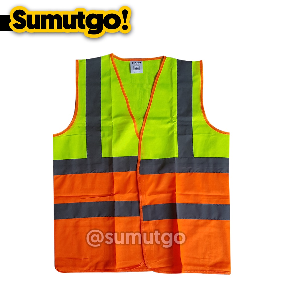 Jual Rompi Safety Polyester Vest Dual Tone Scothlite Dua Warna Hijau
