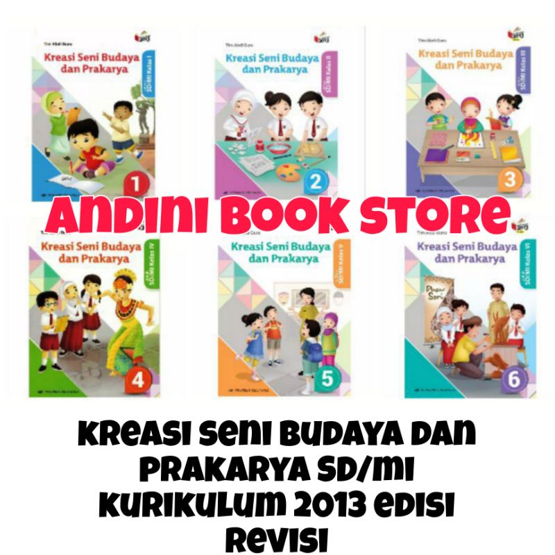 Jual BUKU KREASI SENI BUDAYA ERLANGGA KELAS 1,2,3,4,5,6 SD/MI KURIKULUM ...