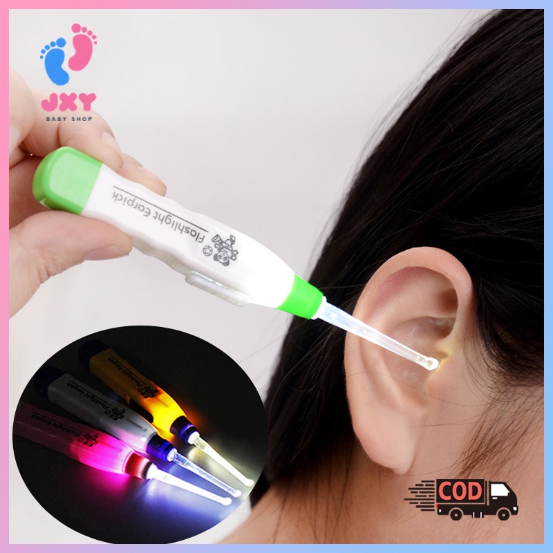 Jual Sendok telinga/Pembersih telinga/Dengan lampu LED/Ear pick Lampu