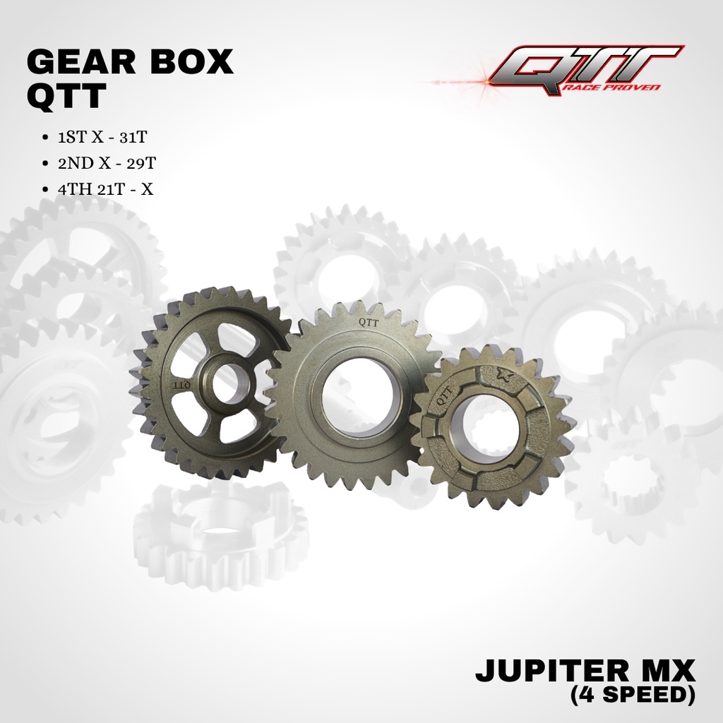 Jual Gear box Rasio QTT JUPITER MX OLD 4 SPEED | Shopee Indonesia