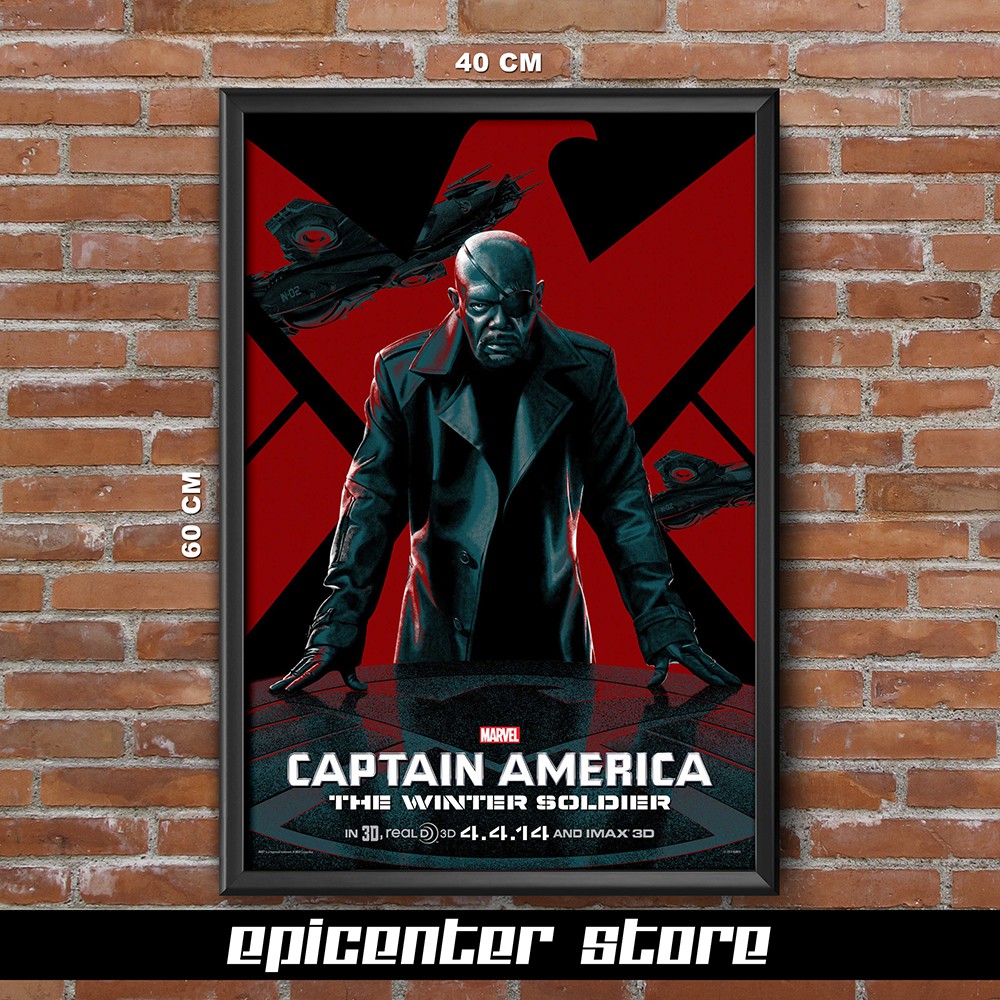 Jual Poster Film Captain America Winter Soldier - Imax Nick Fury 40x60 ...