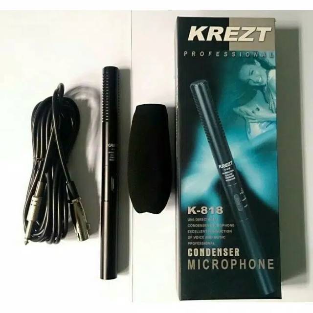 Jual condensor mikrofon krezt K-818.mic condenser.suara sensitif bisa ...