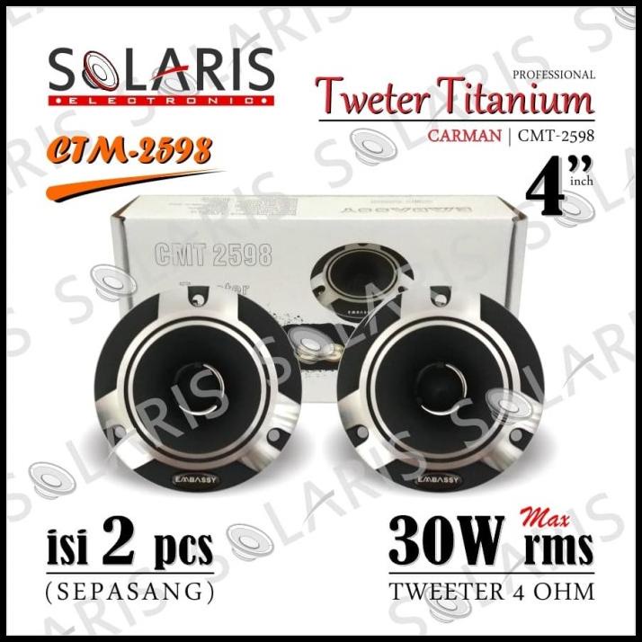Jual Tweeter Titanium 4 Inch Embassy Cmt-2598 Tweeter Mobil | Shopee ...