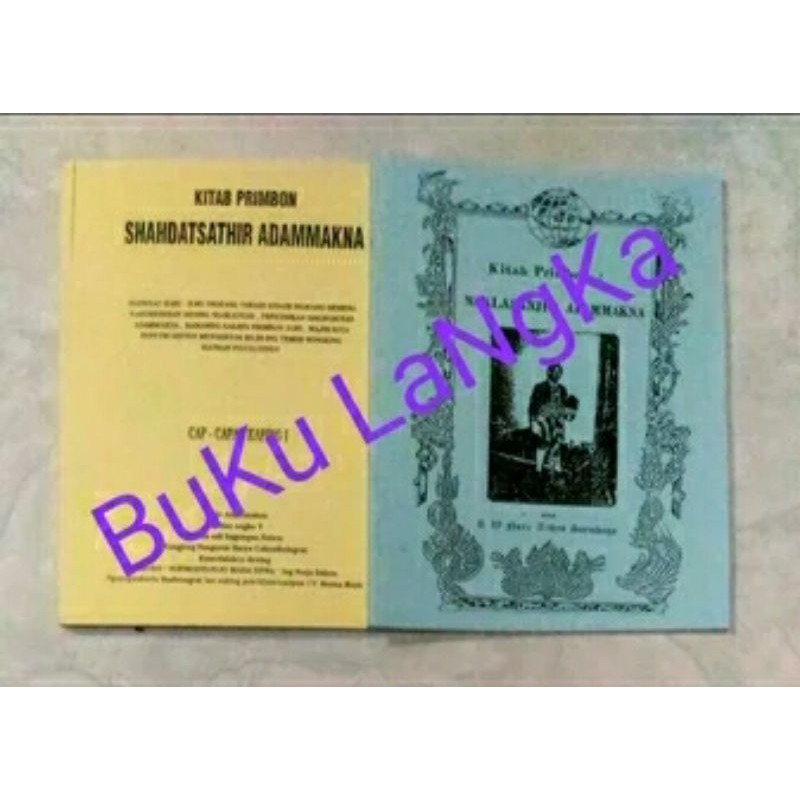 Jual Kitab Primbon Shahdatsathir Adammakna Dan Kitab Primbon Naklasanjir Adammakna Shopee 5903