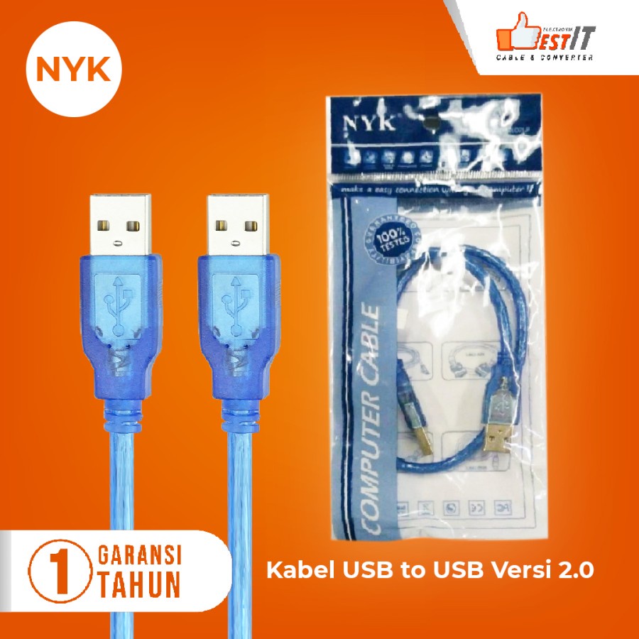 Jual Kabel Usb 20 Male To Usb Male Nyk Usb 20 Amam Shopee Indonesia 6080