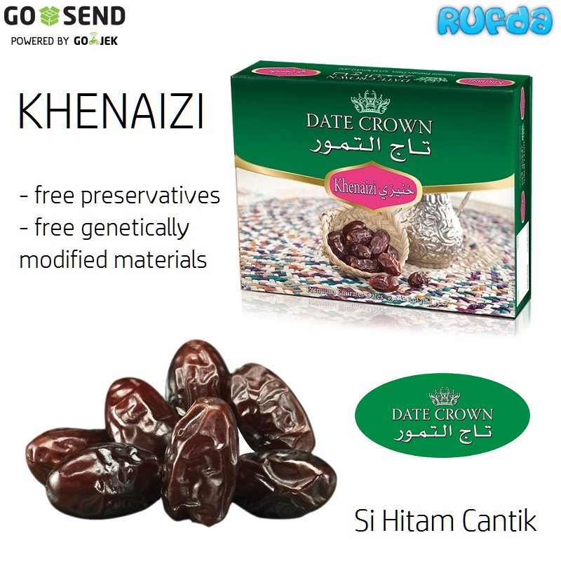Jual Khenaizi Date Crown, Kurma 1kg Shopee Indonesia