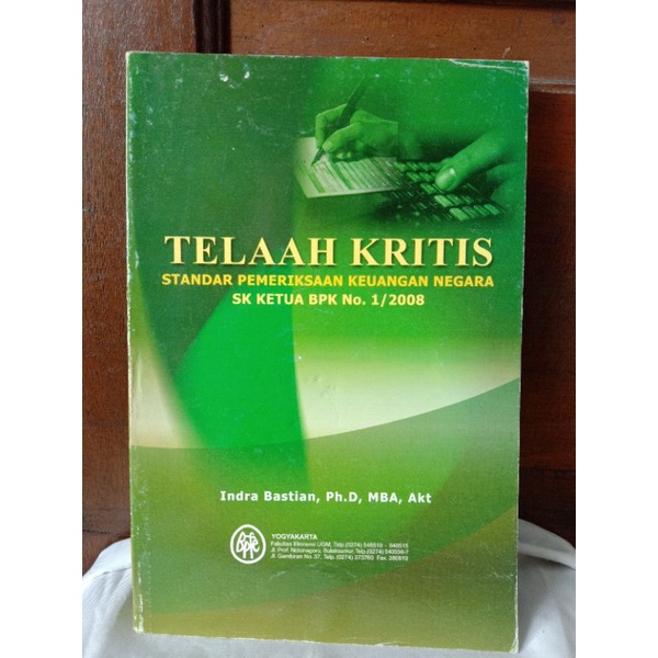 Jual TELAAH KRITIS - STANDAR PEMERIKSAAN KEUANGAN NEGARA Oleh INDRA ...