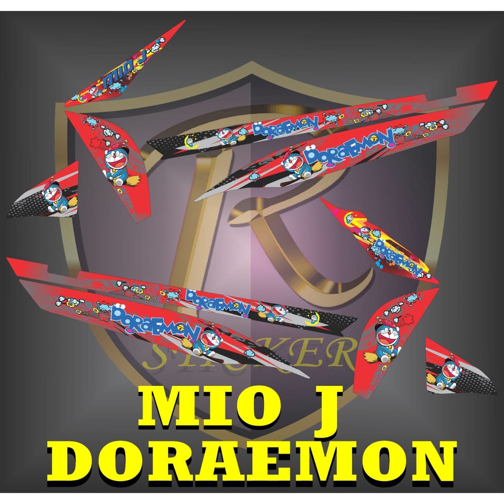 Jual stiker striping yamaha mio j doraemon | Shopee Indonesia