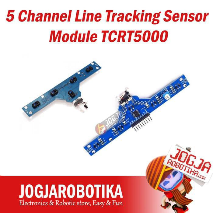 Jual 5 Channel Line Follower Tracking Sensor Module TCRT5000 5 Way 5Ch ...