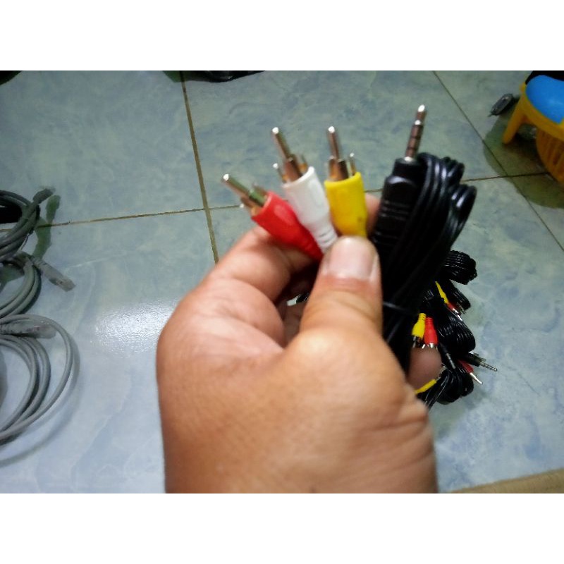 Jual Kabel AV Rca 3in1 to stb Original | Shopee Indonesia