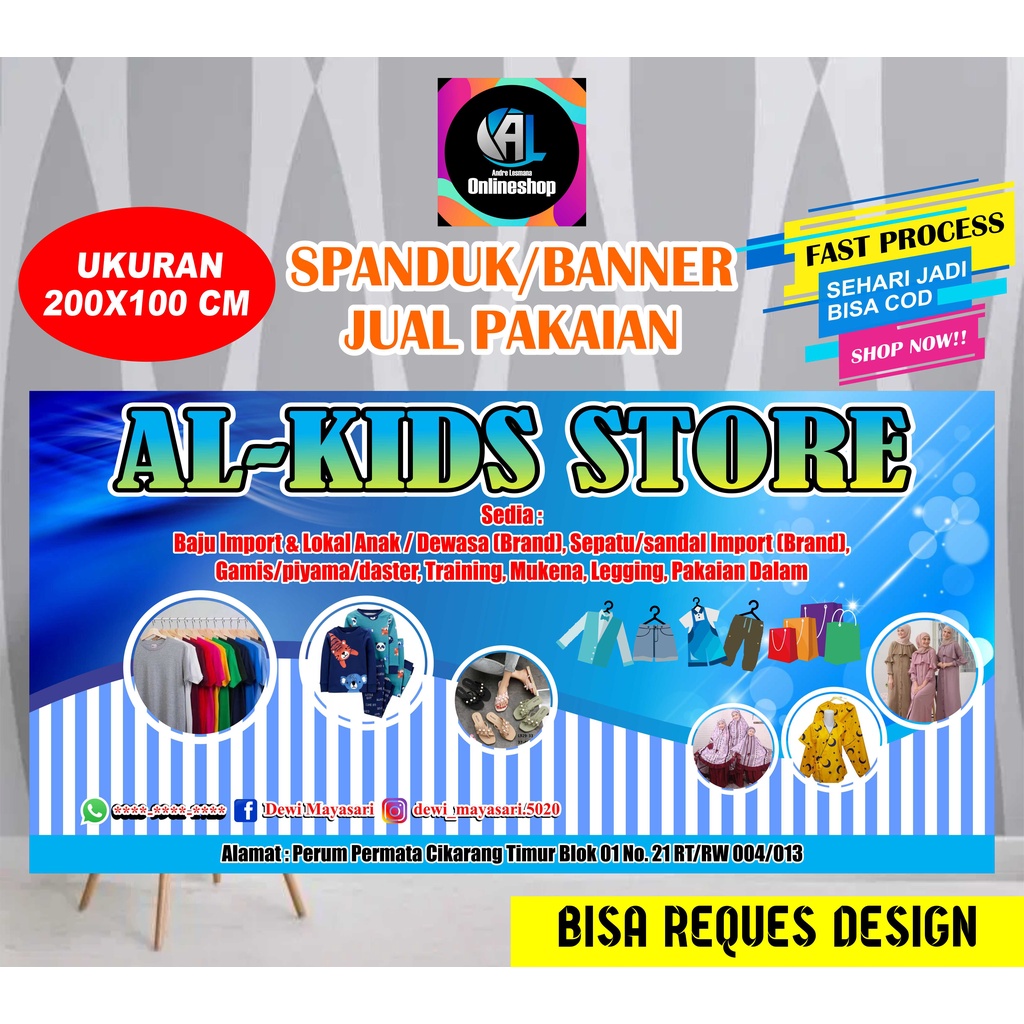 Jual Spanduk, Banner Jual Pakaian | Shopee Indonesia