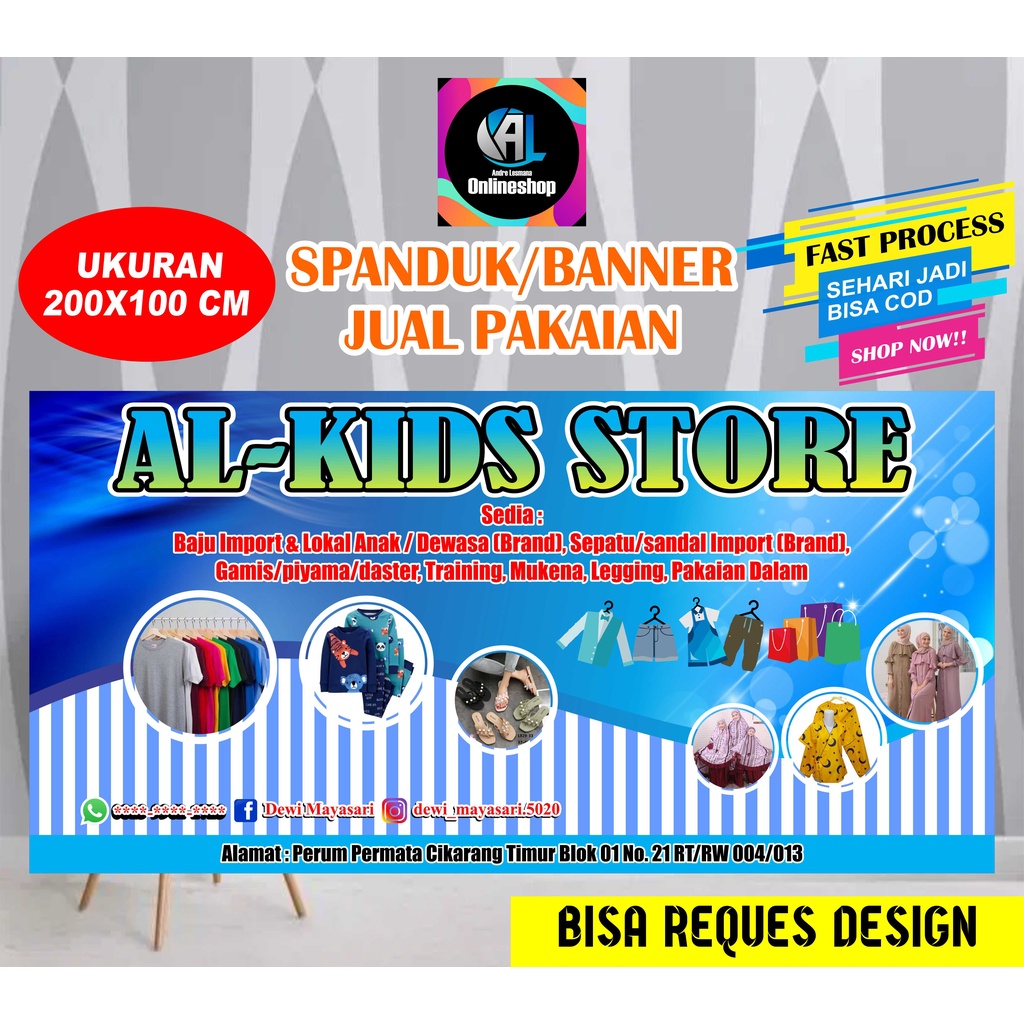 Jual Spanduk, Banner Jual Pakaian | Shopee Indonesia