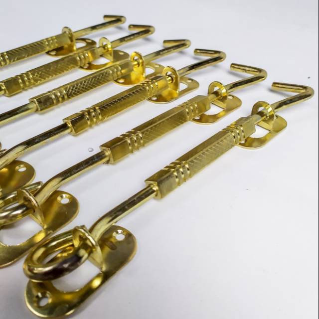 hak angin Bulat 8 inch gold rtk kunci jendela kait jendela cantolan jendela cengkal penyangga