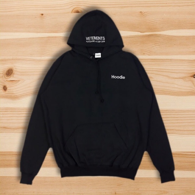 Jual Hoodie Vetements Definition Black Shopee Indonesia