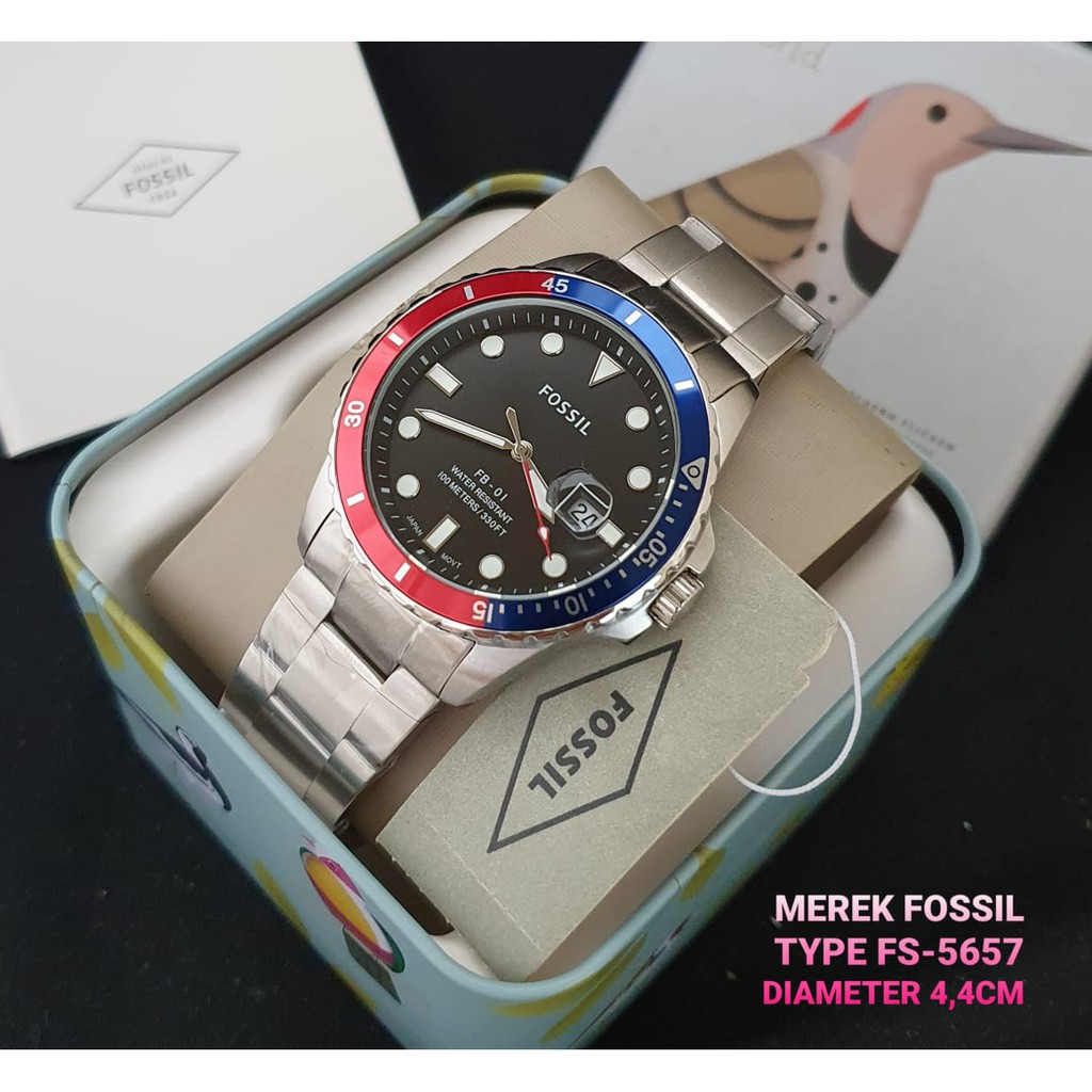 Jual Jam Tangan Pria Fossil FS 5657 FB 01 Original Shopee Indonesia