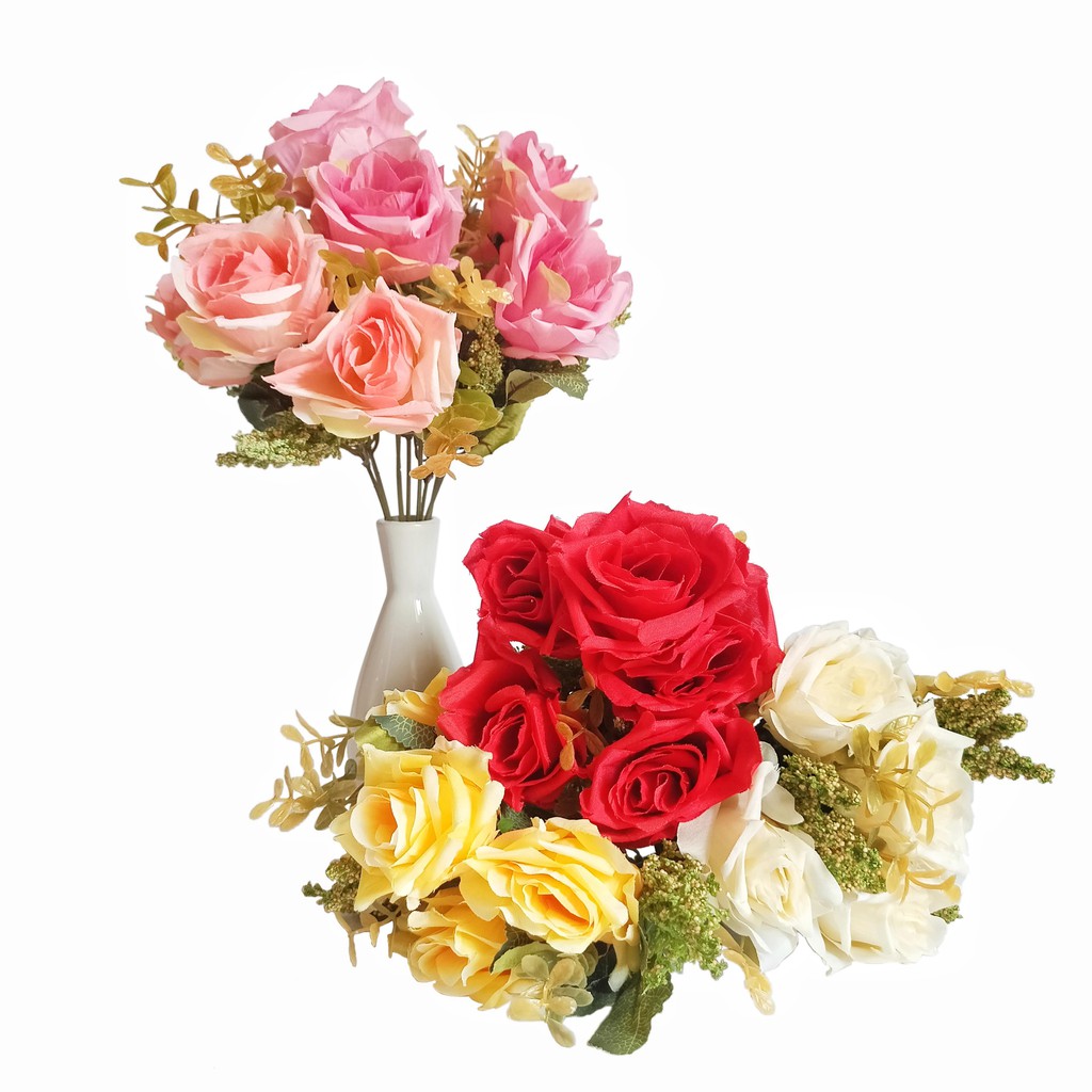 Jual Bunga Hias Mawar Putik Hiasan Rumah Dekorasi Bridal Shower ...
