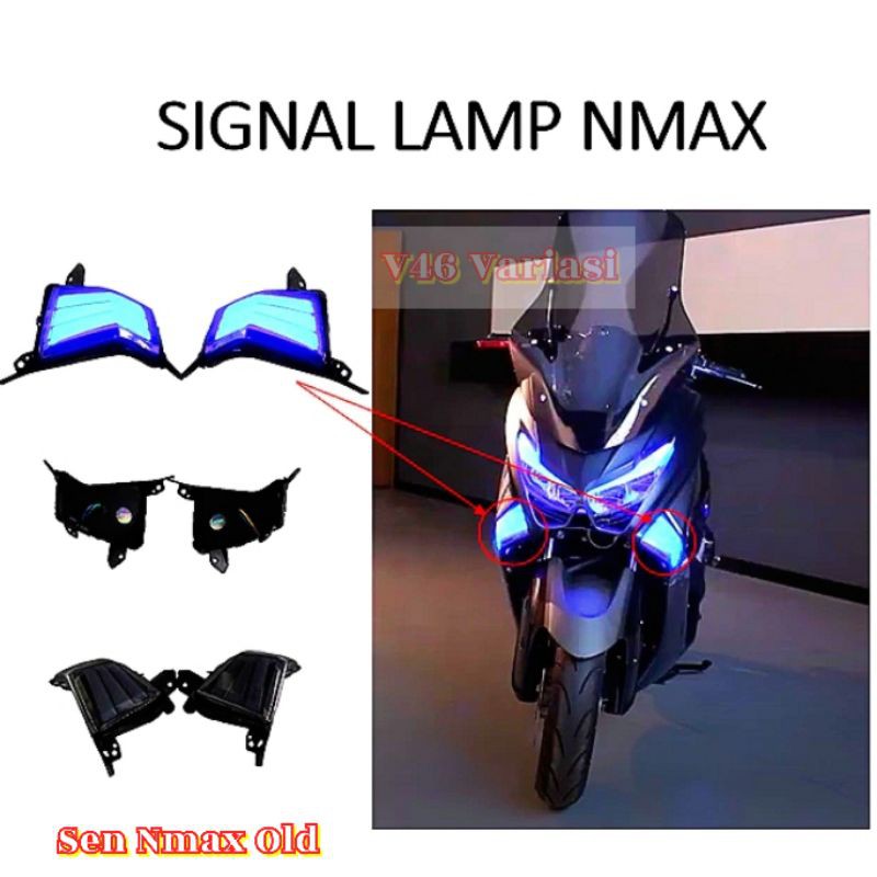 Jual Sein Nmax Old Variasi Lampu Sen Depan LED Modifikasi Yamaha Nmax