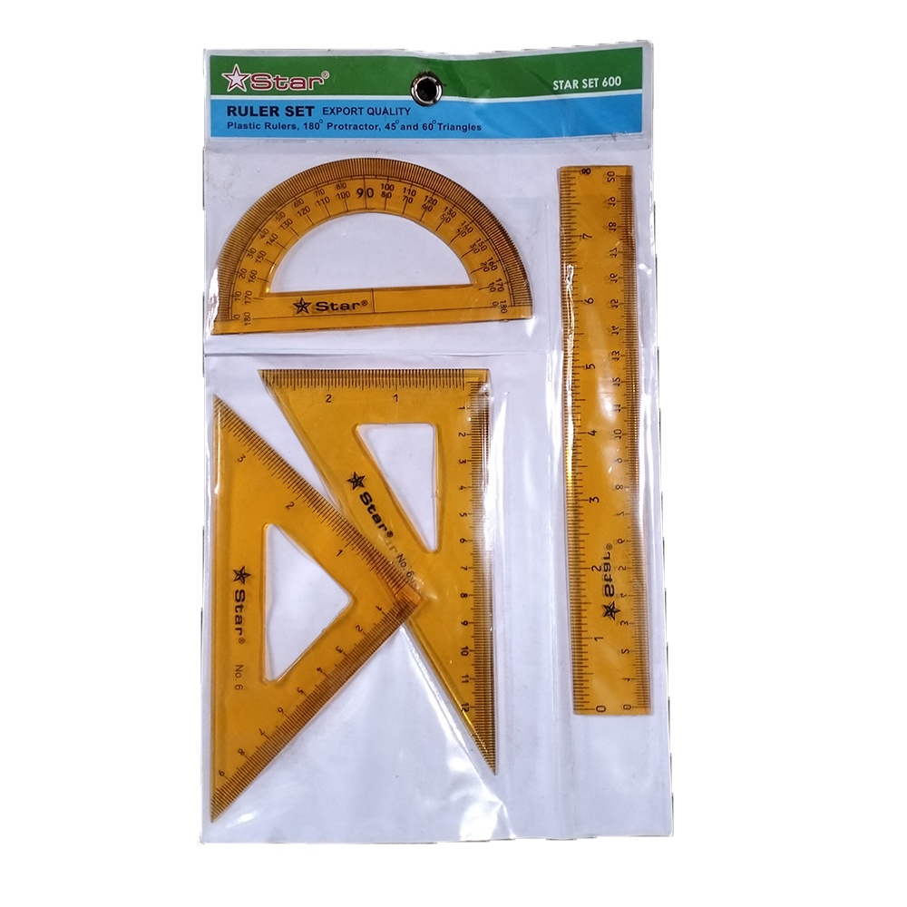 Jual Joy Art Acrylic Ruler Set Star 1 SET 4 Pcs Set Penggaris Akrilik ...