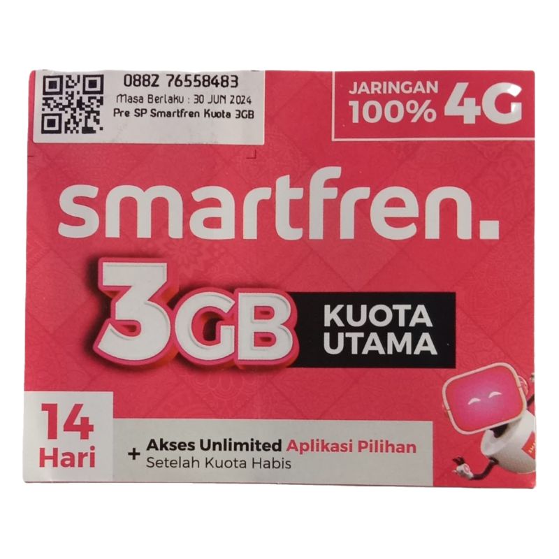 Jual Kartu Perdana Smartfren 3 Gb 14 Hari | Shopee Indonesia