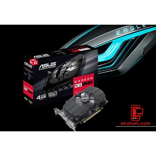 Jual VGA ASUS Radeon RX 550 Phoenix 4GB GDDR5 MURAH | Shopee Indonesia