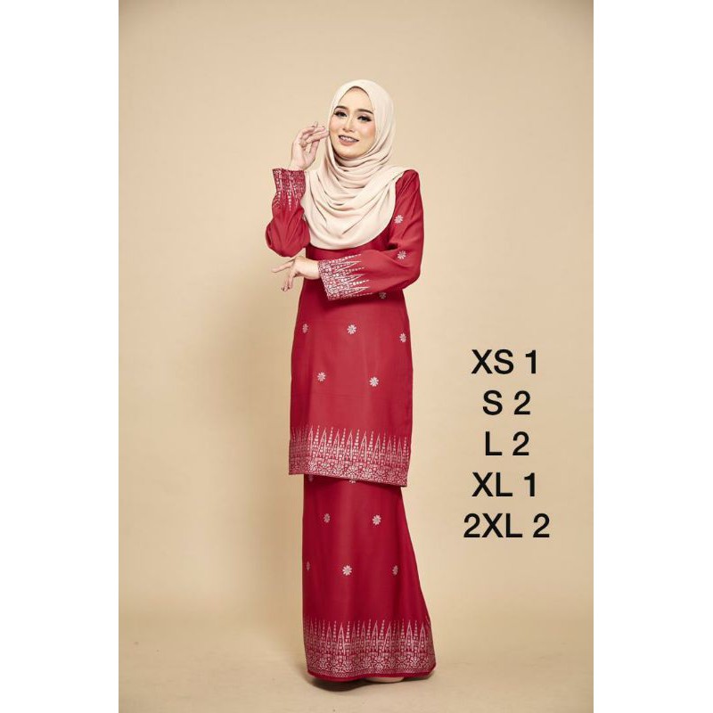 Jual NEW!!! BAJU KURUNG MELAYU CORAK SONGKET | Shopee Indonesia