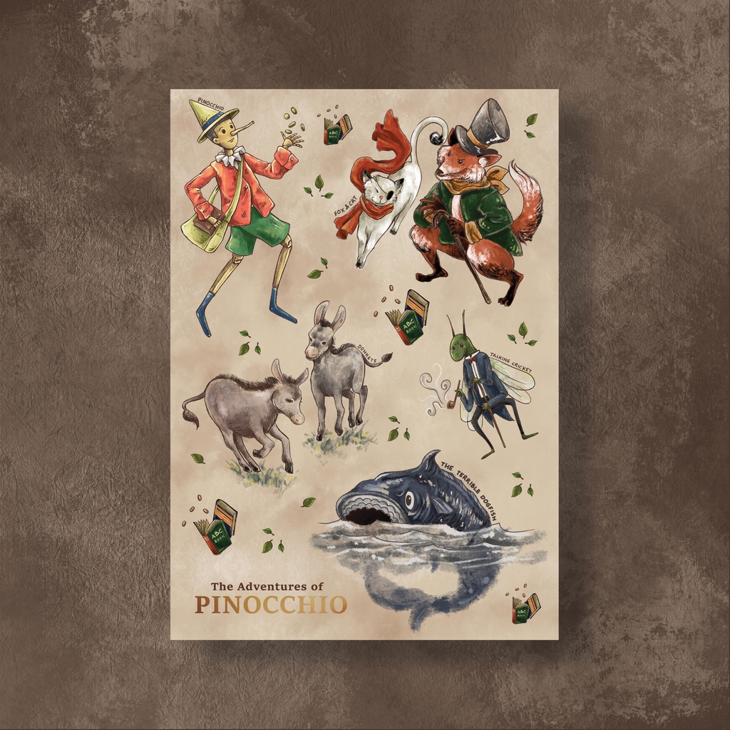 Jual Tales and Wonders - Sticker Sheet Pinocchio | Shopee Indonesia