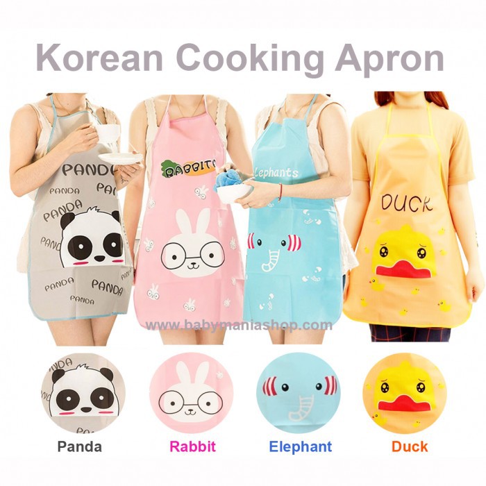 Jual Celemek Dapur Karakter / Apron Masak Anti Air Motif Celemek