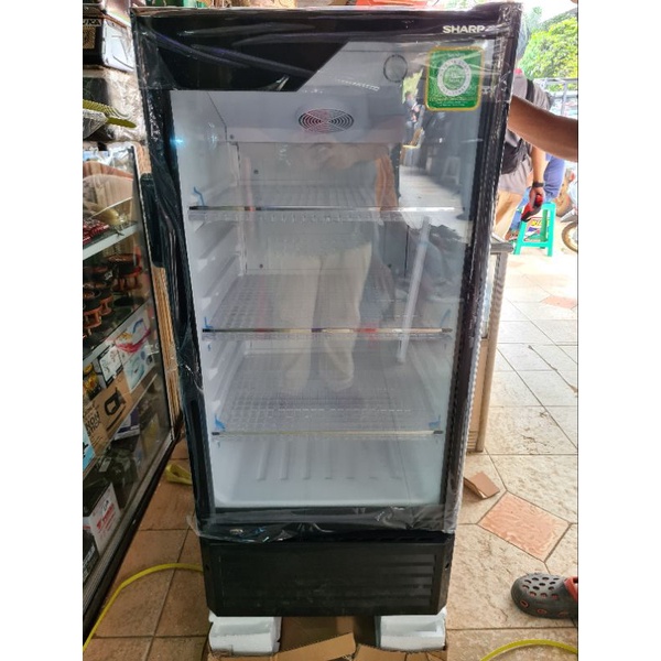 Jual KULKAS SHOWCASE PENDINGIN SHARP 3 RAK SCH 170 FS | Shopee Indonesia