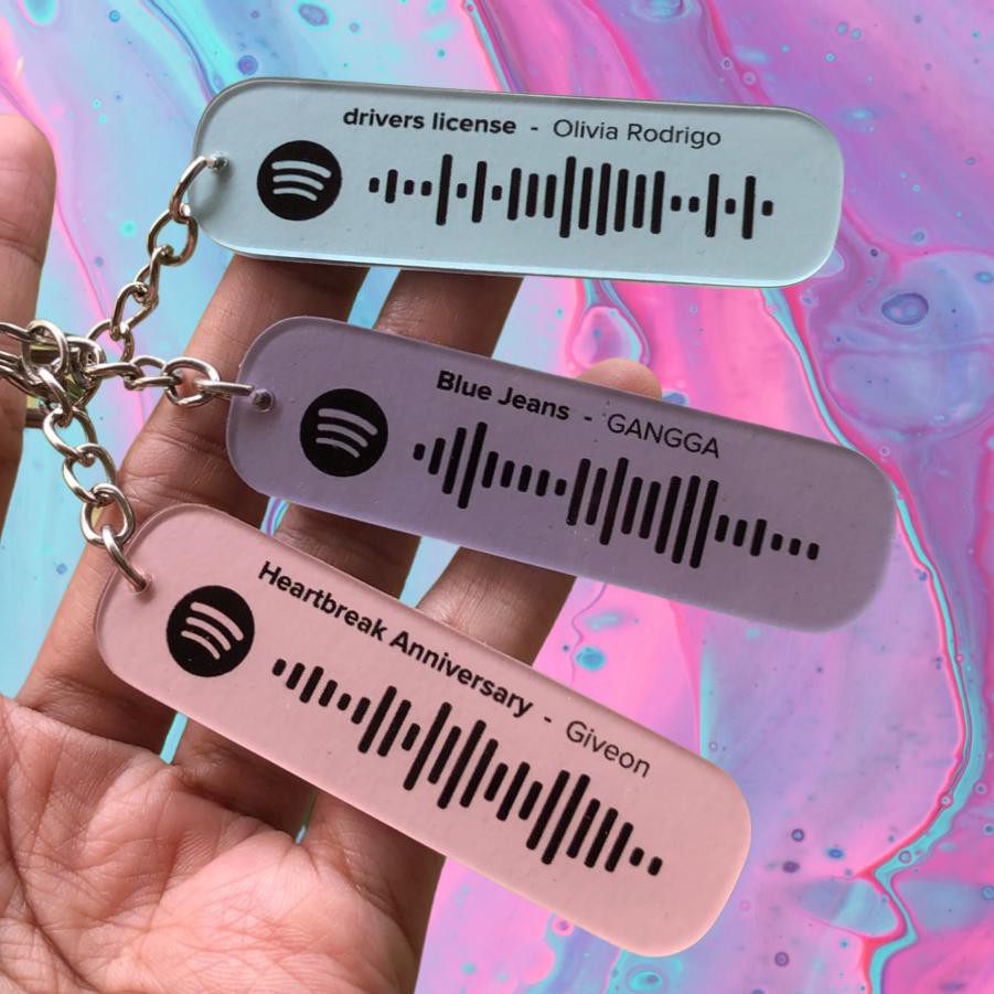 Jual CUSTOM SPOTIFY KEYCHAIN Shopee Indonesia