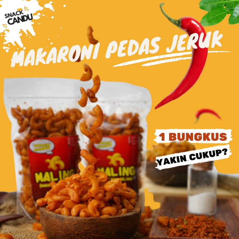 Jual Makaroni Beling Snack Candu Makaroni Pedas Jeruk Kemasan 500Gram ...
