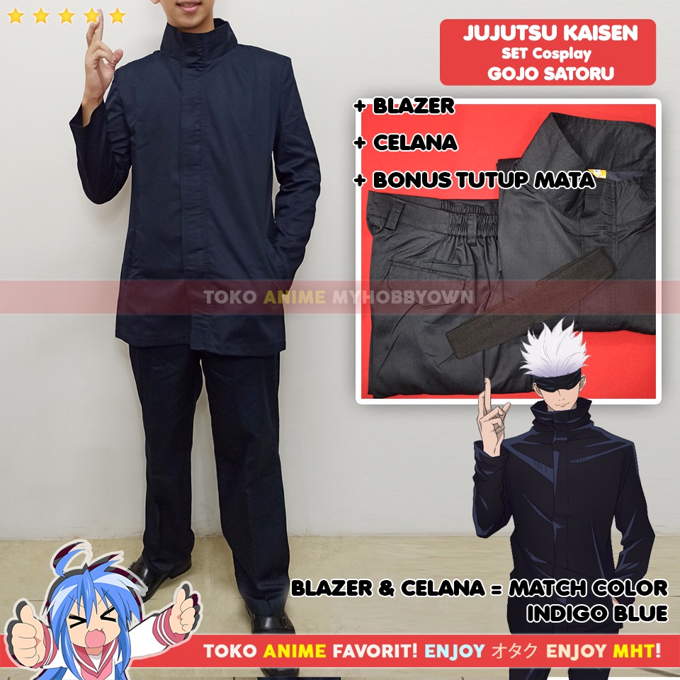 Jual Blazer Jaket Anime Gakuran Jujutsu Kaisen Gojo Satoru Cosplay Shopee Indonesia 3988