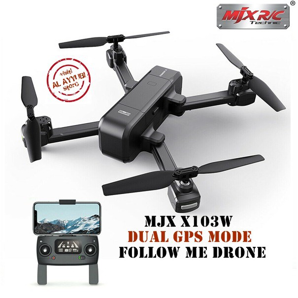 MJX X103W 5G WIFI FPV With Camera Dual GPS Mode Follow Me Drone vs Sjrc f11 nartor nx5 nx8 mjx b2w