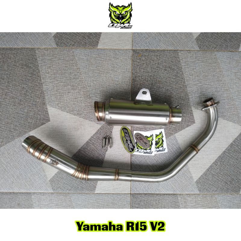 Jual Knalpot racing R15 V2 OWL RACING | Shopee Indonesia