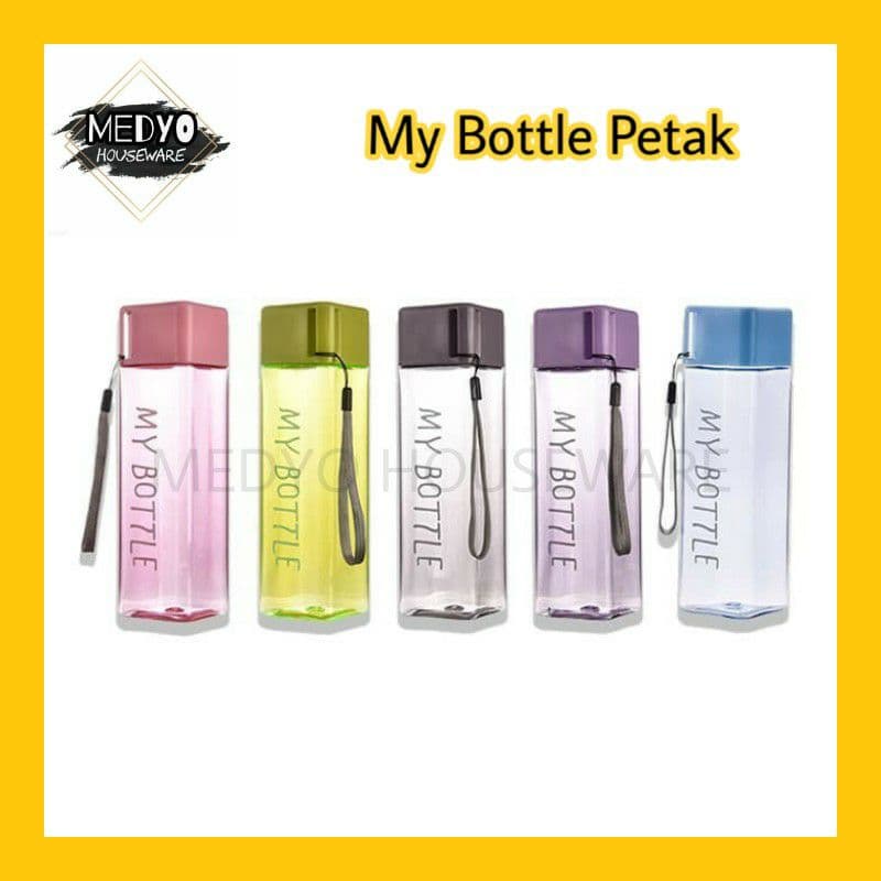 Jual My Bottle Kotak 500ml Botol Air Minum My Bottle Persegi Free Tali Shopee Indonesia 9893