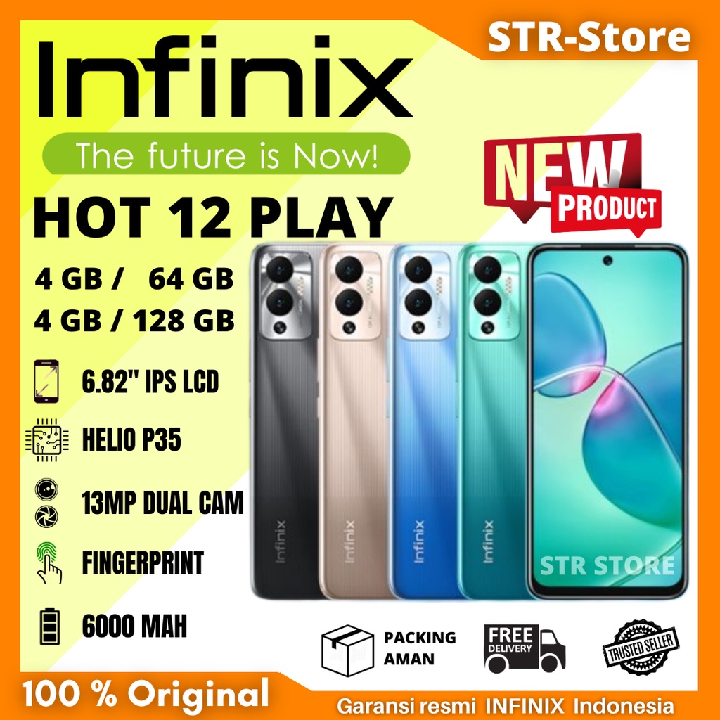 harga infinix hot 12 play ram 4 128