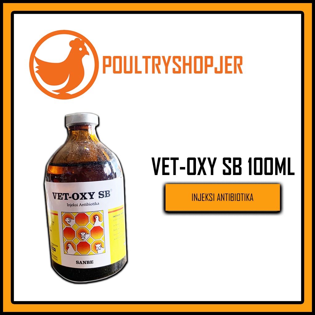 Jual VetOxy SB 100ml + Spuit Obat Anti Infeksi Bakteri untuk Infeksi
