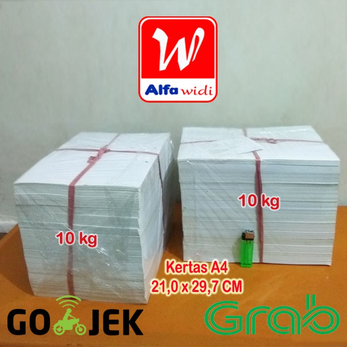 Jual 10 Kg Kertas HVS Bekas Ukuran A4/f4 SATU SISI MASIH KOSONG ...